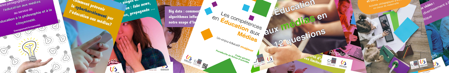 Bandeau recouvert de plusieurs brochures produites par le CSEM