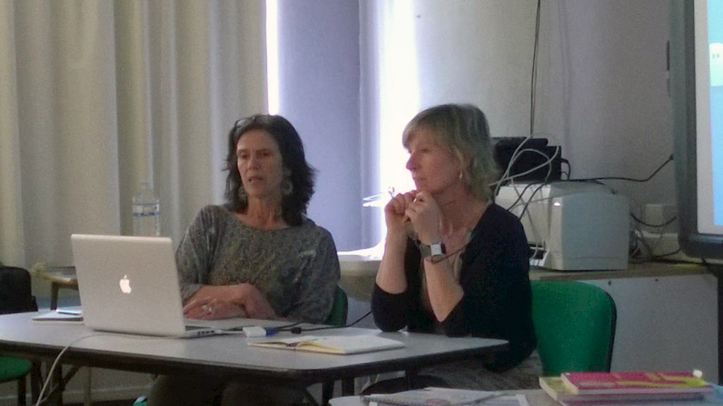 Sabine Daro, professeur de sciences à l’HELMO (Liège) et Isabelle Colin, directrice pédagogique du CAV Liège