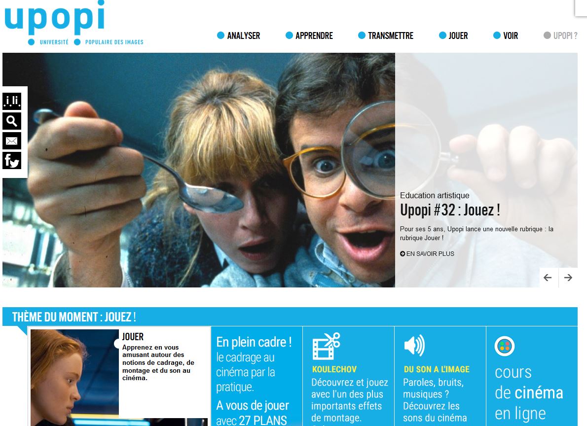 UPOPI, webmagazine, plateforme pédagogique