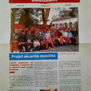1er numéro du Journal de la rue Baudhuin