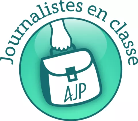 Le logo de journalistes en classe de l'Association des journalistes professionnels