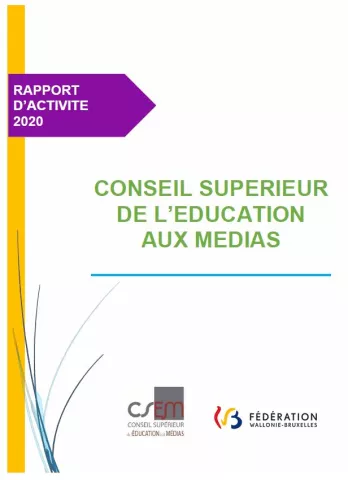 Couverture du rapport d'activité 2020